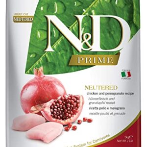 Farmina N&D Prime Chicken And Pomegranate Grain Free Neutered Adult Cat Dry Food