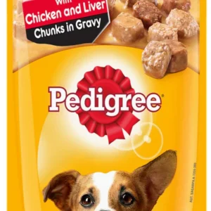 Pedigree Chicken And Liver Chunks In Gravy Adult Pouch
