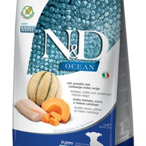 Farmina N&D Ocean Cod Pumpkin & Cantaloupe Melon Grain Free Mini Puppy Dry Food