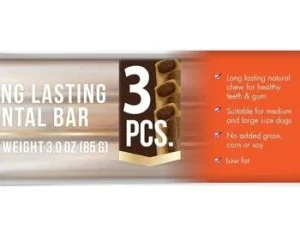 Goodies Long Lasting Salmon Flavour Dental Bar - 3 pcs