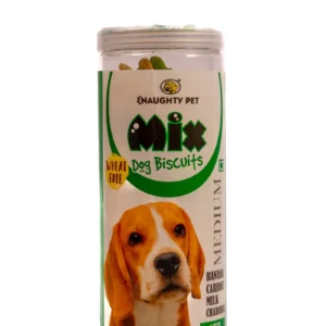 Naughty Pet Wheat Free Mix Biscuit Veg Medium Breed - (Jar)