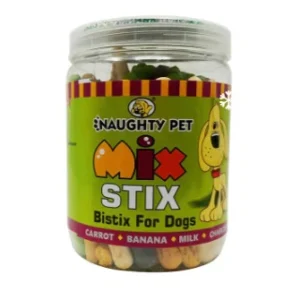 Naughty Pet Wheat Free Mix Stix Vegetarian Bistix - (Jar)