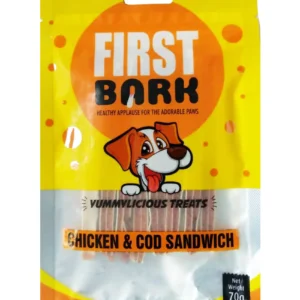 First Bark Yummylicious Treats Chicken & Cod Sandwich