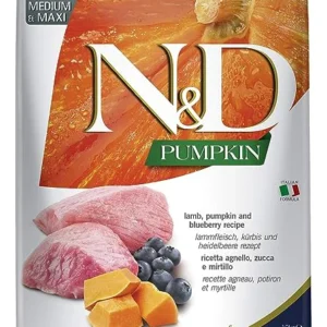 Farmina N&D Pumpkin Lamb Pumpkin And Blueberry Grain Free Medium And Maxi Adult Dog Dry Food