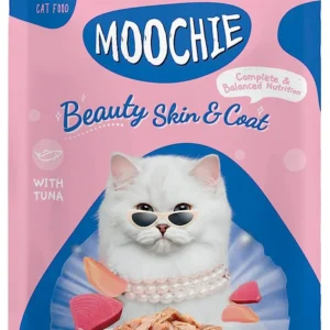 Moochie Beauty Skin & Coat Mince With Tuna Pouch For Cats