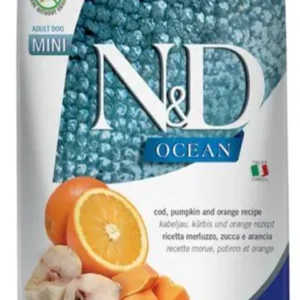 Farmina N&D Ocean Cod Pumpkin And Orange Grain Free Mini Adult Dog Dry Food